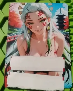 Daki Demon Slayer Anime Waifu Double Sided Trading Card PEEKA BOO - Image 1