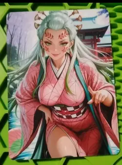 Daki Demon Slayer Anime Waifu Double Sided Trading Card PEEKA BOO - Image 2