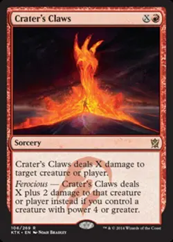4 Crater's Claws ~ Near Mint Khans of Tarkir 4x x4 Playset UltimateMTG Magic Red - Image 1