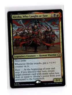 Alesha, Who Laughs at Fate Foundations Foil NM Near Mint - Image 1