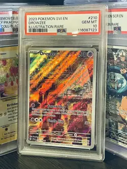 2023 Pokemon Scarlet & Violet Drowzee Illustration Rare #210/198 PSA 10 GEM MINT - Image 1