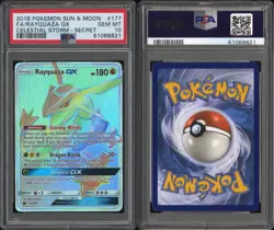 2018 POKEMON SUN & MOON CELESTIAL STORM 177 FULL ART/RAYQUAZA GX SECRET PSA 10 - Image 3