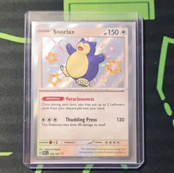 Pokemon TCG Snorlax 202/091 SV Paldean Fates Shiny Rare Holo English 150HP - Image 1