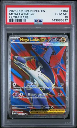 2025 POKEMON MEG EN-MEGA EVOLUTION ULTRA RARE #163 MEGA LATIAS EX PSA 10 - Image 1