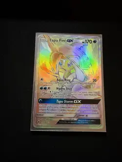 Pokemon TCG: Tapu Fini GX - 152/147 - Secret Rare Rainbow - Burning Shadows - NM - Image 1