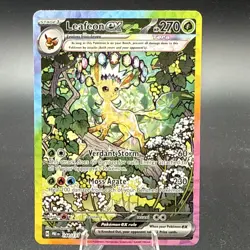 Pokemon Leafeon ex 144/131 Prismatic Evolutions SIR Holo Full Art Eng - Image 1