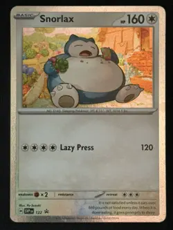 Snorlax 122 Promo Scarlet & Violet Pokemon Near Mint - Image 1