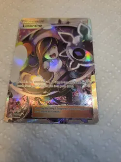 Lusamine (Full Art) Sun & Moon Ultra Prism #153 (2018) Ultra Rare NM Pokemon - Image 1