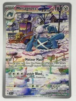 Metagross 178/162 Illustration Rare Temporal Forces Pokemon TCG NM/M - Image 1