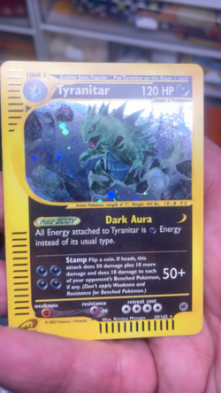Pokemon Expedition Base Set Tyranitar Holo Rare 029/165 English 2002 NM - Image 2
