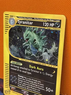 Pokemon Expedition Base Set Tyranitar Holo Rare 029/165 English 2002 NM - Image 4
