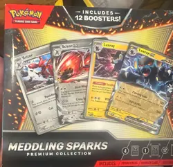 POKEMON TCG Meddling Sparks Premium Collection - 12 PACKS with PROMOS - Image 1
