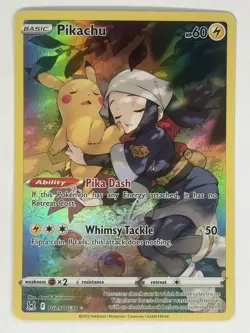 Pikachu TG05/TG30 Trainer Gallery Lost Origin Pokemon TCG NM/M Full Art - Image 1