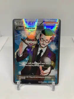 Pokemon TCG Battle Reporter Furious Fists Holo Full Art Ultra Rare Card 109/111 - Image 1