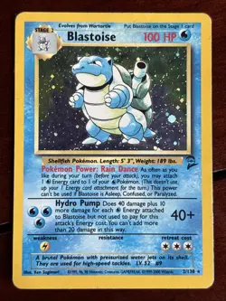 Pokemon Base Set 2 Blastoise 2/130 Holo Rare HP - Image 1