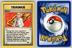 Blaine 100/132 Unlimited Rare Gym Challenge Pokemon Lightly Played - Image 3
