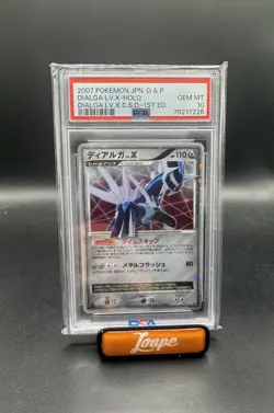 Pokemon Dialga LV.X Holo Diamond & Pearl Japanese 1st Edition 2007 PSA 10 - Image 1