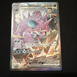 Pokemon Team Rocket's Nidoking ex 233/182 Sv10: Destined Rivals Holo - Image 1