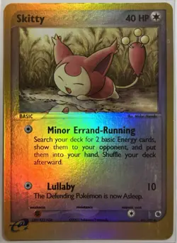 Skitty 44/109 Reverse Holo Ruby & Sapphire 2003 Pokemon TCG LP - Image 1