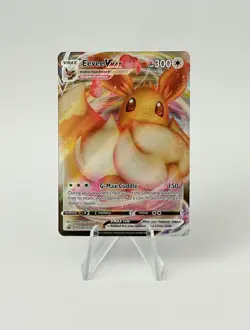 Pokemon TCG 2021 Eevee VMAX SWSH087 Black Star Promo Full Art Holo Factory Seal - Image 1