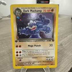 Pokemon TCG Dark Machamp (10) #10/82 Team Rocket 1st Edition Holo Rare - Image 1
