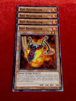 Yu-Gi-Oh! (x4) Red Resonator DPDG-EN024 Rare - 1st Edition - Unplayed Mint+ - Image 1