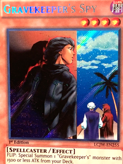 yugioh 3X Gravekeeper's Spy LCJW-EN255 1st Ed Secret Rare Near Mint Play Set - Image 5