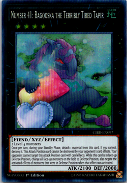 Number 41: Bagooska the Terribly Tired Tapir 1st Super CIBR-EN097 Yu-Gi-Oh! - Image 1