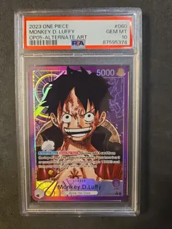 2023 ONE PIECE | MONKEY D. LUFFY OP05-060 | ENG | ALTERNATE ART | PSA 10 GEM MT - Image 1