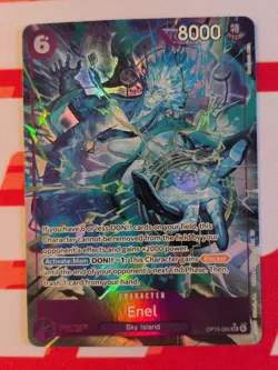 Bandai One Piece Enel OP15-060 SR Holo Special SP 6 Cost 8000 Power - Image 1