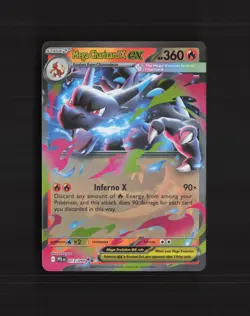 Mega Charizard X ex 013/094 Phantasmal Flames Ultra Rare Holo Pokemon Card LP - Image 1
