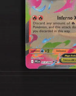 Mega Charizard X ex 013/094 Phantasmal Flames Ultra Rare Holo Pokemon Card LP - Image 5