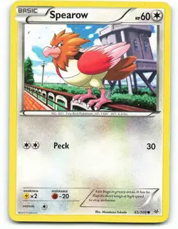 POKEMON CARD SPEAROW 65/108 NO 021 TINY BIRD POKEMON TCG CCG - Image 1