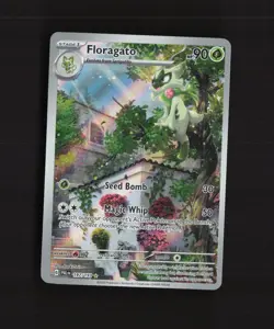 Floragato 197/193 Paldea Evolved Full Art Ultra Rare OFFCENTER Pokemon Card NM - Image 1