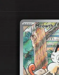 Meowth 106/094 Phantasmal Flames Full Art Ultra Rare Holo Pokemon Card NM - Image 3