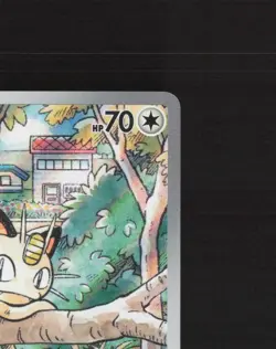 Meowth 106/094 Phantasmal Flames Full Art Ultra Rare Holo Pokemon Card NM - Image 4