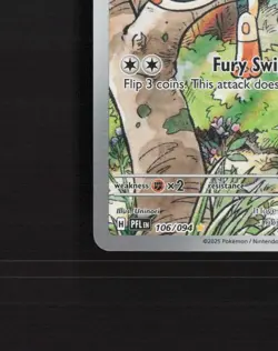 Meowth 106/094 Phantasmal Flames Full Art Ultra Rare Holo Pokemon Card NM - Image 5