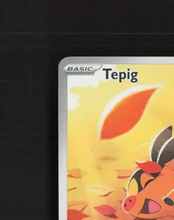 Tepig 096/086 White Flare Full Art Ultra Rare Holo Pokemon Card NM - Image 3