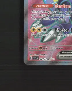 Miraidon ex 227/198 Scarlet & Violet Full Art Ultra Rare Holo Pokemon Card NM - Image 5