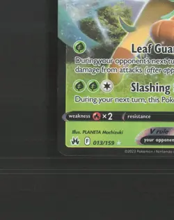 Leafeon V 013/159 Crown Zenith Ultra Rare Holo Pokemon Card NM - Image 5