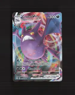 Crobat VMAX 045/072 Shining Fates Ultra Rare Holo Pokemon Card NM - Image 1