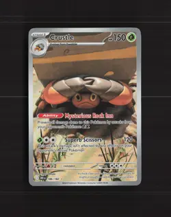 Crustle 186/182 Destined Rivals Full Art Ultra Rare Holo Pokemon Card NM - Image 1
