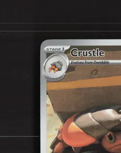 Crustle 186/182 Destined Rivals Full Art Ultra Rare Holo Pokemon Card NM - Image 3