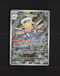 Shedinja 144/132 Mega Evolution Full Art Ultra Rare Holo Pokemon Card NM - Image 1