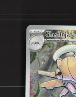 Shedinja 144/132 Mega Evolution Full Art Ultra Rare Holo Pokemon Card NM - Image 3