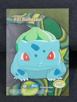 2000 TOPPS Pokemon #01 Bulbasaur PC2 TV Animation CLEAR see-through Card LP - Image 5