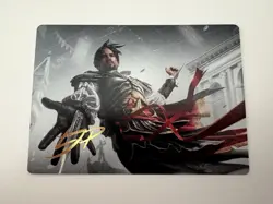 Ezio Auditore da Firenze Art Series Gold Stamp Auto Signed MTG Magic Card NM ACR - Image 1