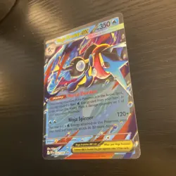 Hologram Foil Mega Greninja Ex 022/086 ME: Chaos Rising Pokemon TCG rare card - Image 3