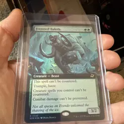 MTG: Edge of Eternities - Frenzied Baloth - Extended Art Foil - Image 1