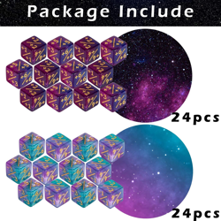 48 PCS D6 Dice Set for MTG Cards Game Night - Starry Sky Colors - Image 2